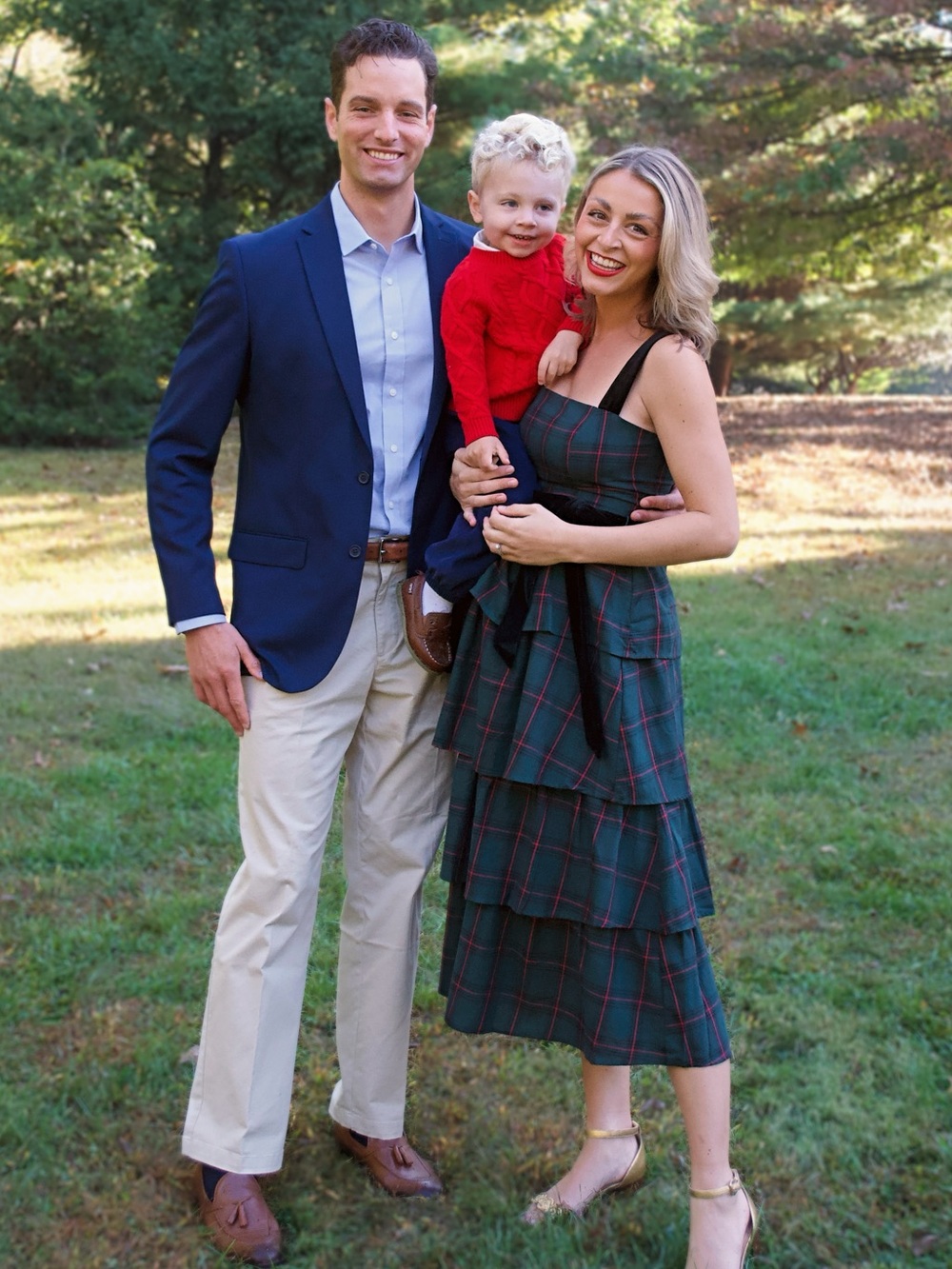 Plaid Tiered Dress